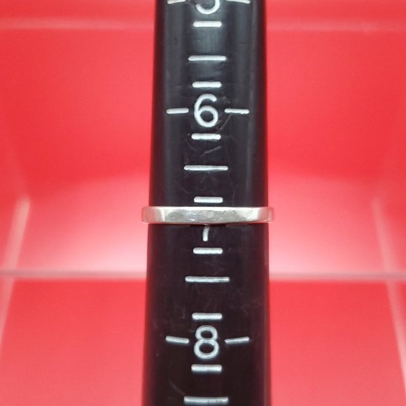 Size 7 925 Sterling Silver Carved Style Flower Nature Ring - Picture 5 of 7